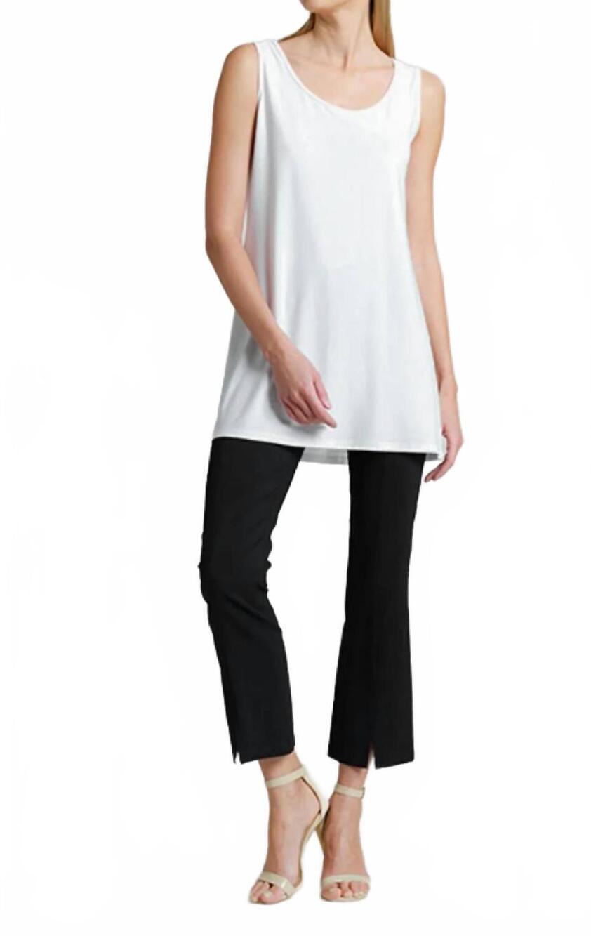 NEW CLARA SUNWOO long scoop tank top in white
